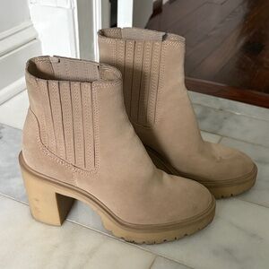 Dolce Vita Suede Platform Ankle Boots